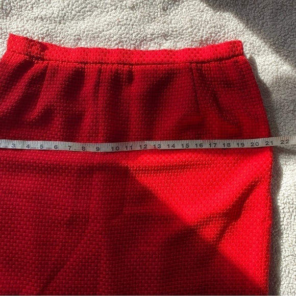 Pat Crowley Made in Ireland Red Mini Skirt, waist 16.5” - Picture 8 of 10